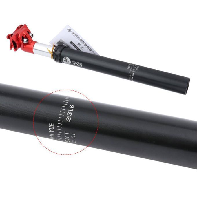 Bike Seatpost Alumium Alloy Oil Pressure Damping Seat 31.6mm Black Red