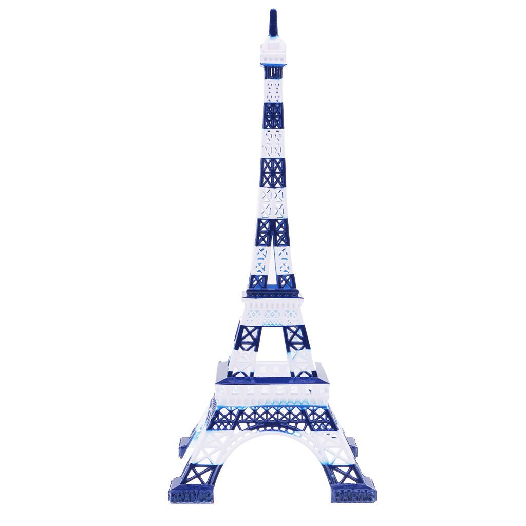 Color Paris Eiffel Tower Statue Antique Figurine Home Decor Vintage