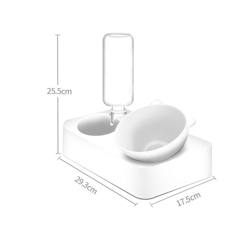 Double Dog Cat Bowls Pet Automatic Water Dispenser