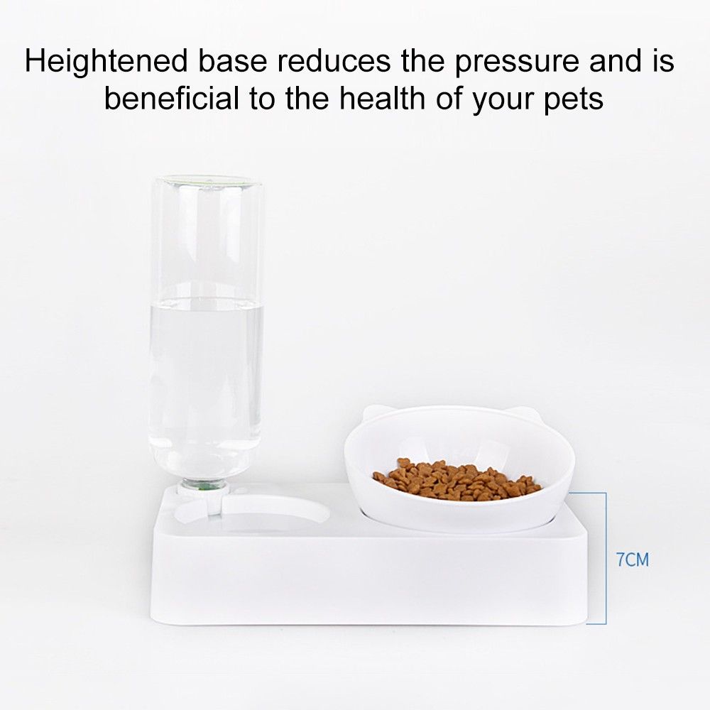 Double Dog Cat Bowls Pet Automatic Water Dispenser