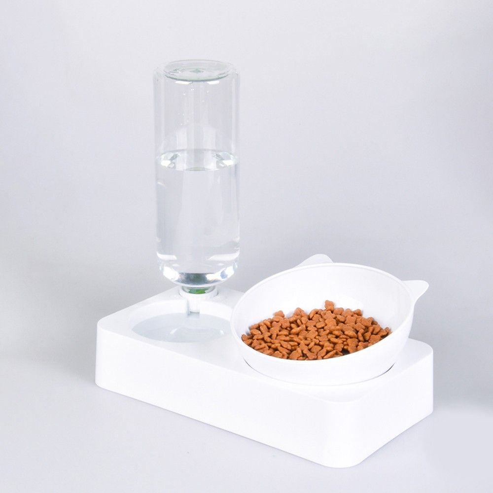 Double Dog Cat Bowls Pet Automatic Water Dispenser