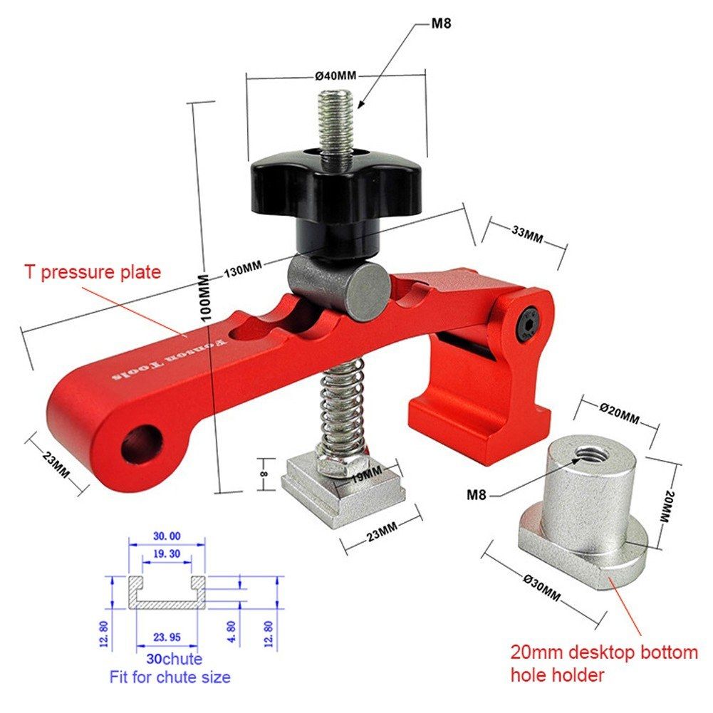Woodworking Desktop Aluminium Alloy Quick Fixing Clamp