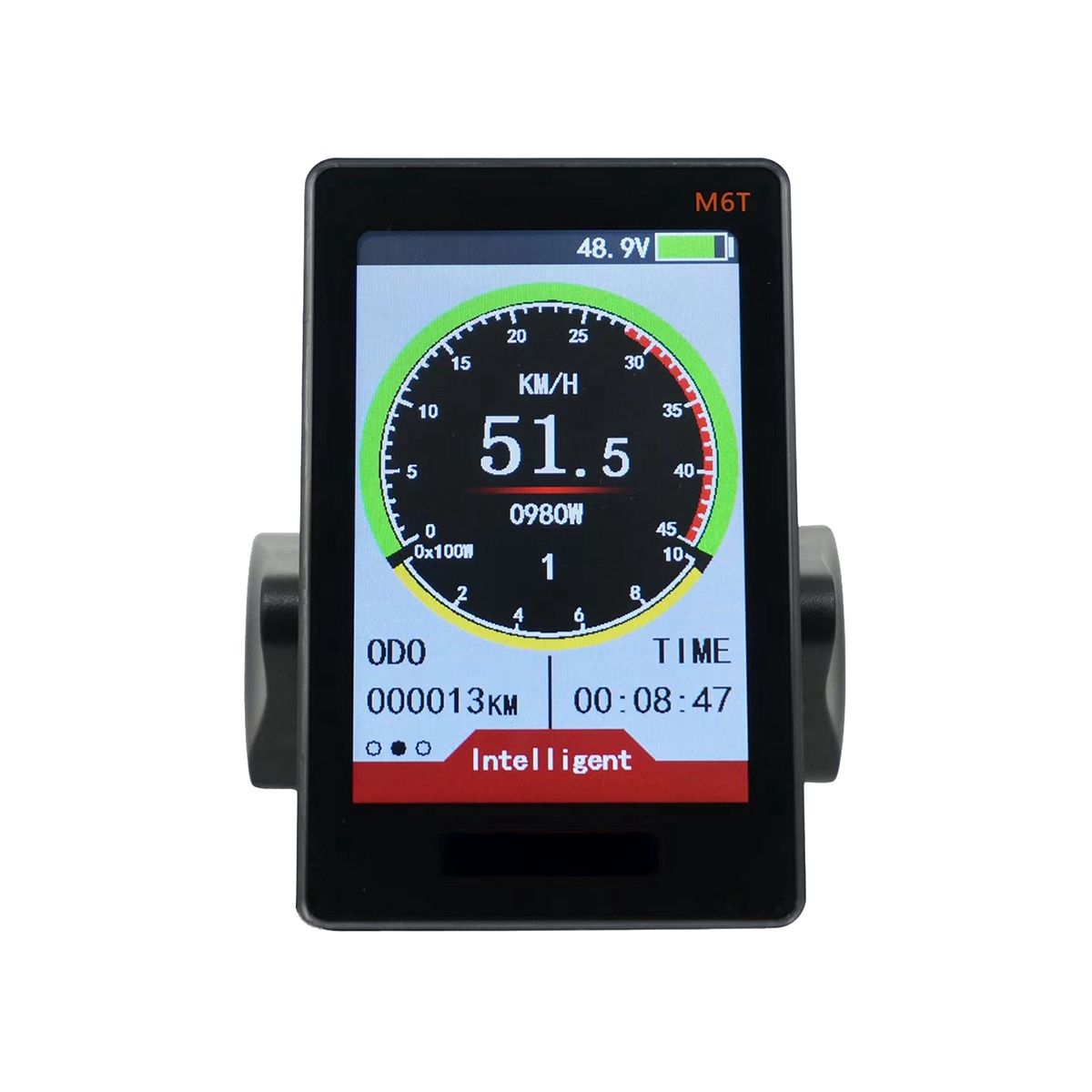 M6T Electric Bike LCD Display Meter 24V 36V 48V 60V Universal E Scooter LCD Panel Color Screen with USB for E-Bike(6PIN)