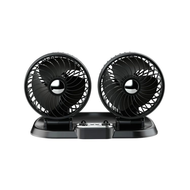 F622U Car Dual Head Fan, Style:USB Universal