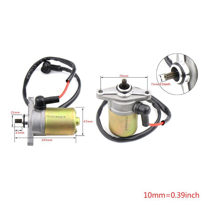 LMoDri Motorcycle Starting Motor Electric Starter Scooter ATV Quad Bike Engine