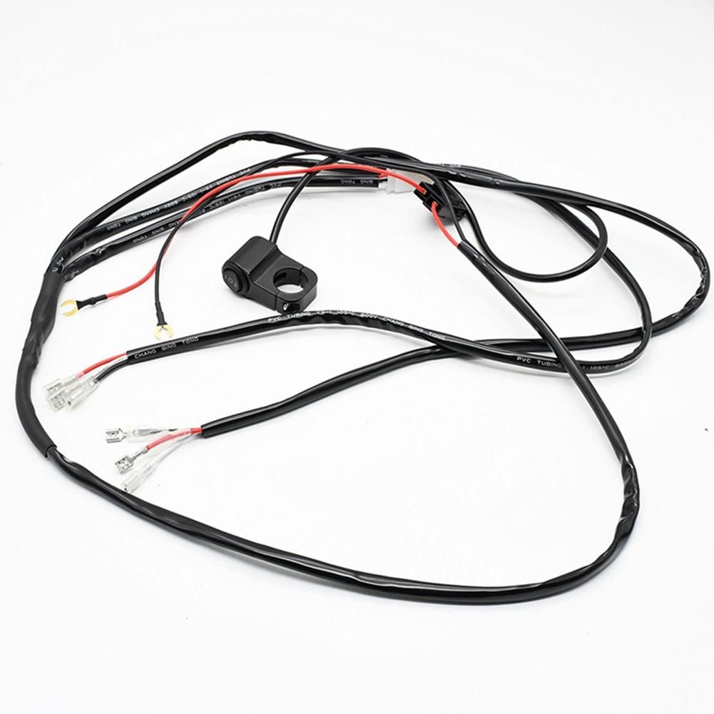 120W 9-16V Motorcycle Light Switch Control Line Group for