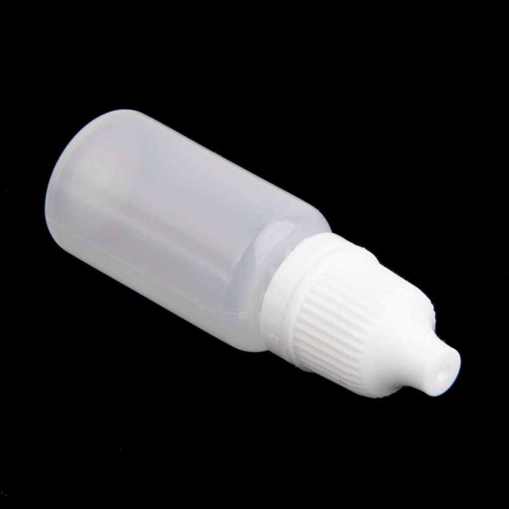 10pcs 10ml Empty Squeezable Dropper Bottle Screw Cap For Eye Drops