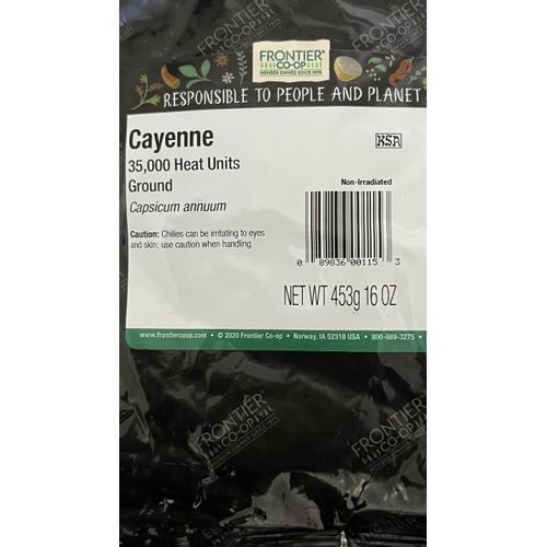 Chili Peppers Ground, Cayenne 35,000HU 453g 16 Oz