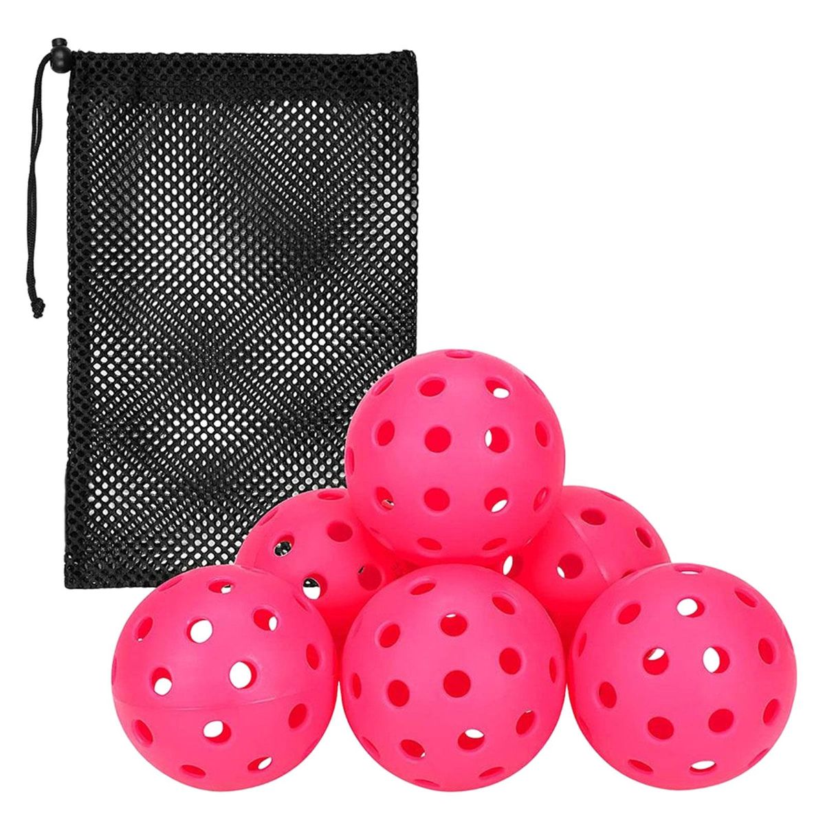 6 Pieces 40 Holes Pickleball Balls Pickle Balls Sports