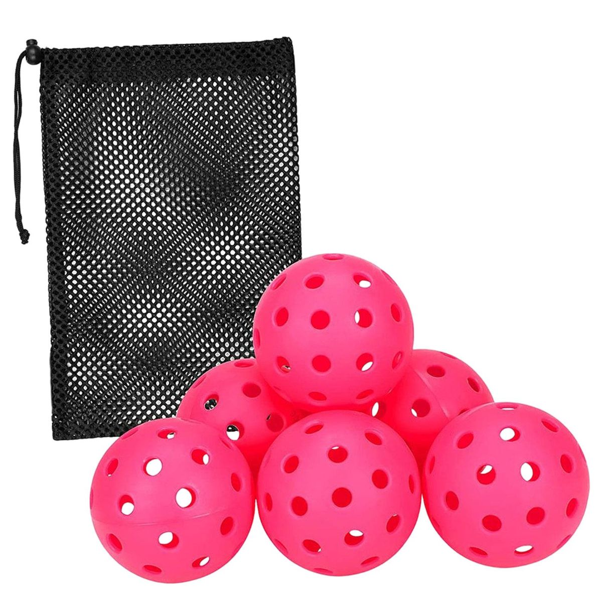 6 Pieces 40 Holes Pickleball Balls Pickle Balls Sports