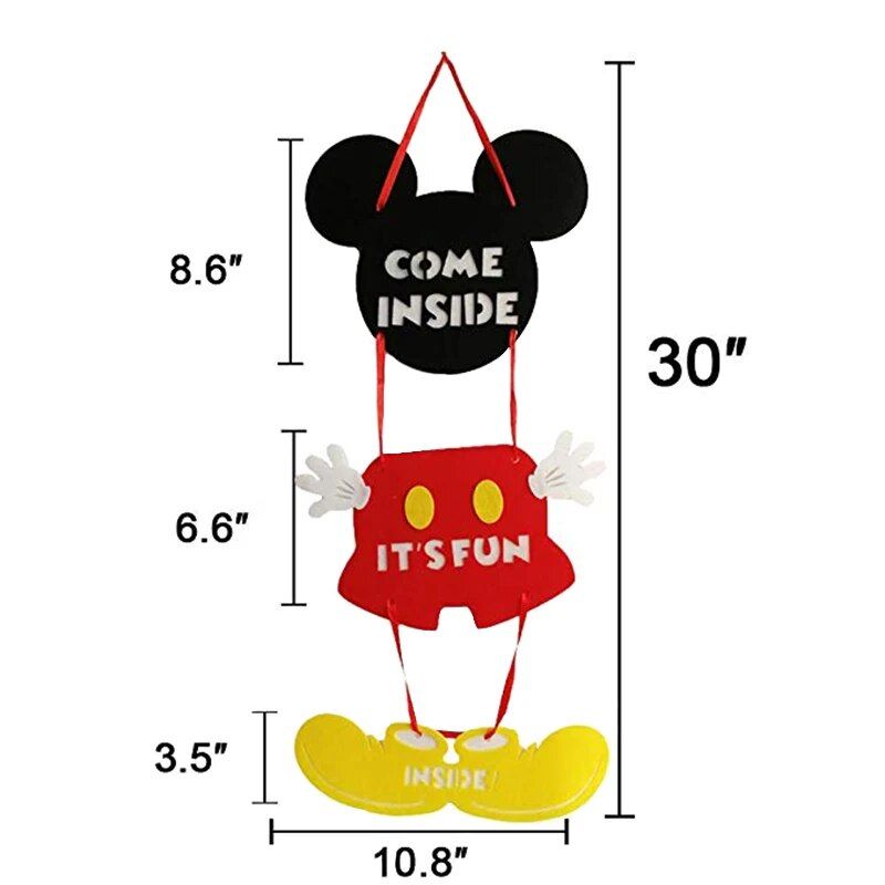 Mickey Mouse First Birthday Decorations Set Happy