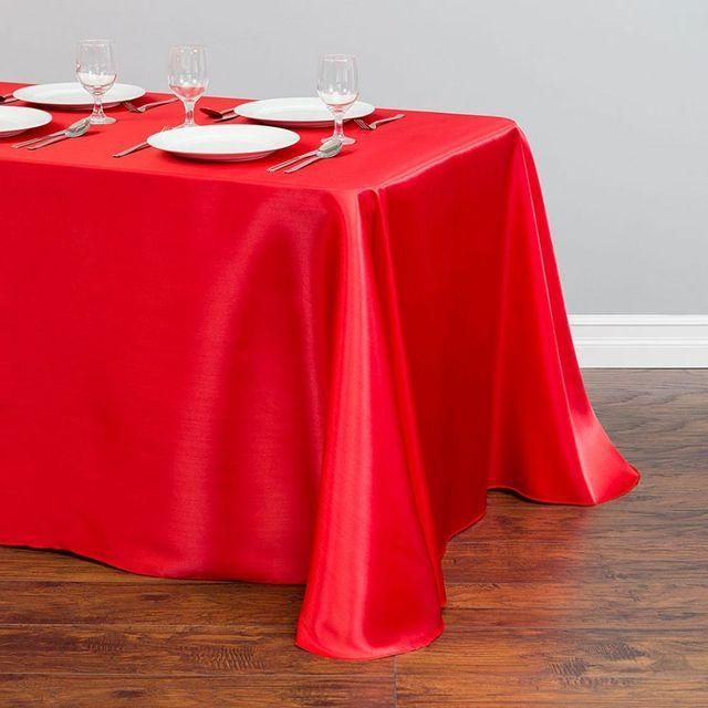 Table Cloth Rectangular Satin Tablecloth-145X200