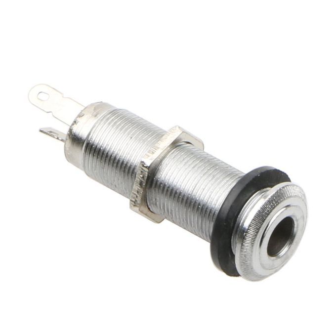 Metal Cylinder Flush Mount Stereo Output Jack For Bass Guitar 4