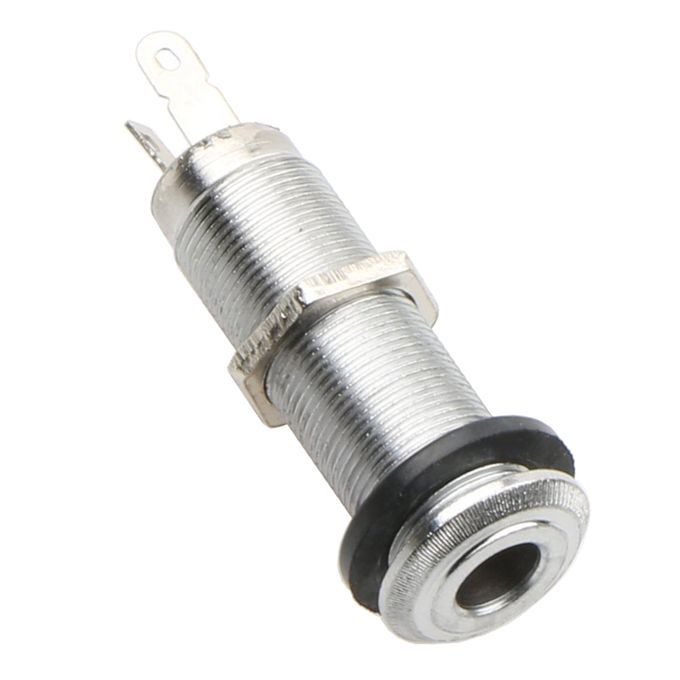 Metal Cylinder Flush Mount Stereo Output Jack For Bass Guitar 4