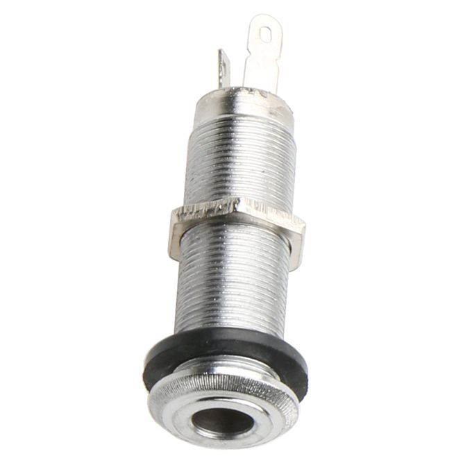 Metal Cylinder Flush Mount Stereo Output Jack For Bass Guitar 4