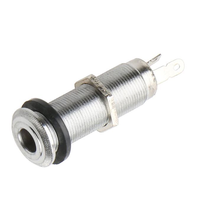 Metal Cylinder Flush Mount Stereo Output Jack For Bass Guitar 4
