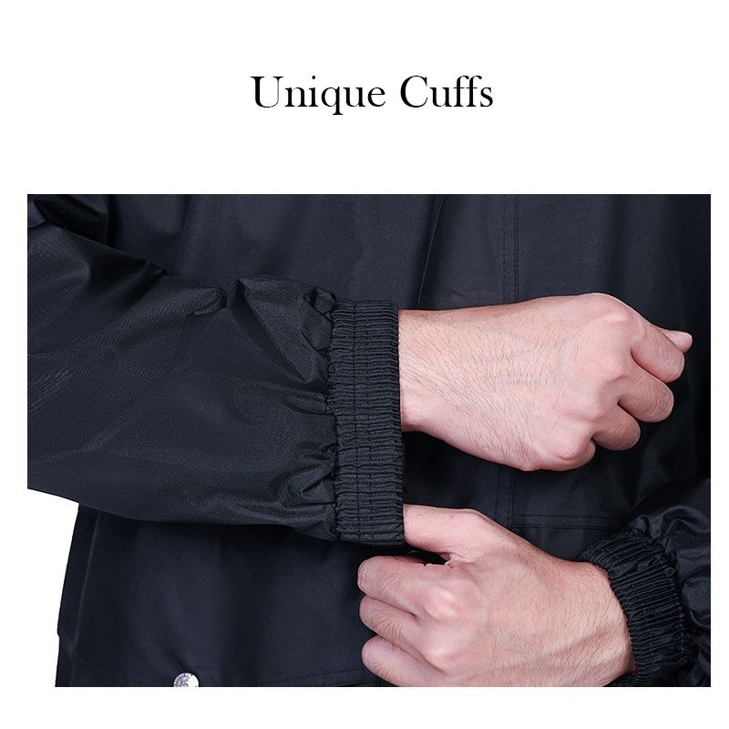 High Quality Waterproof Raincoat PVC Night Reflect Hooded Outdoor Rainwear