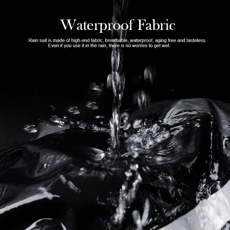 High Quality Waterproof Raincoat PVC Night Reflect Hooded Outdoor Rainwear