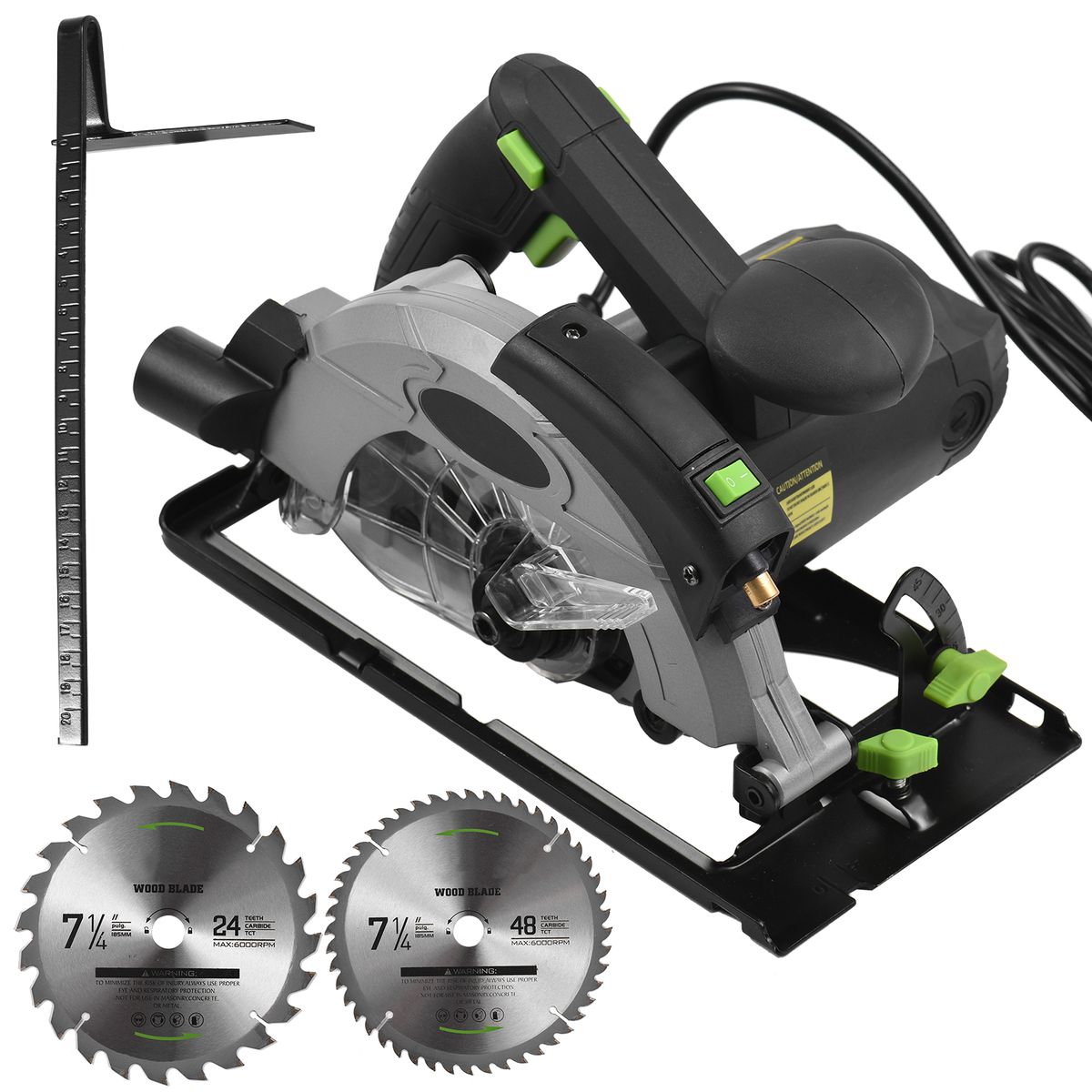 Corded Circular Saw 12A 5500RPM Power Circular Saw With