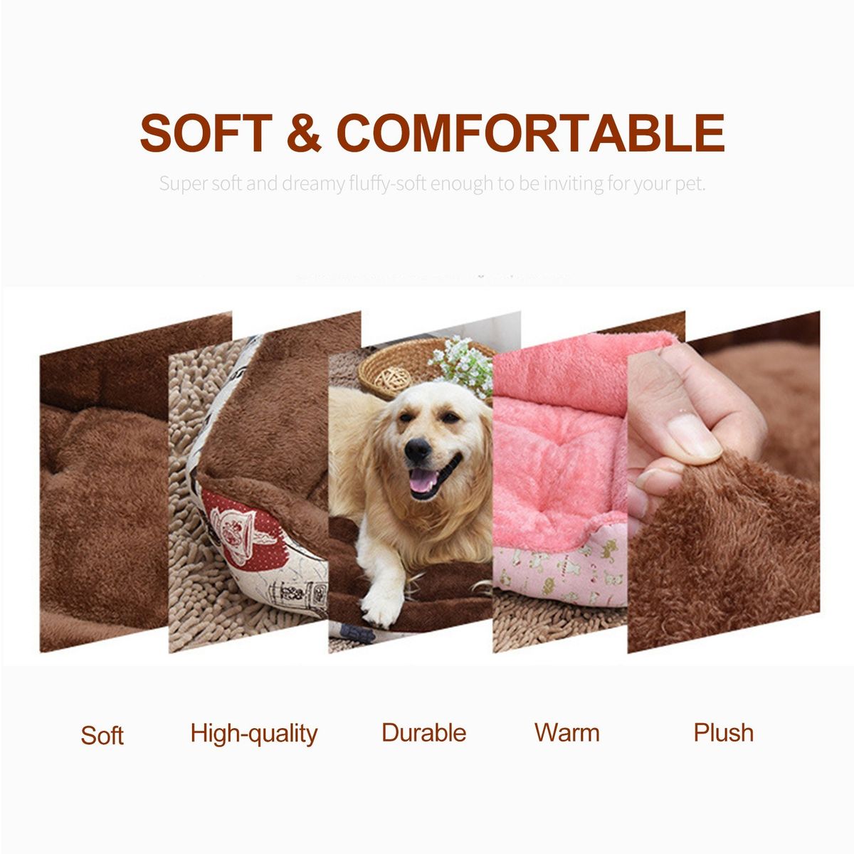 Self-Warming Cat Bed Pad Dogs Cushion Bed Soft Comfortable