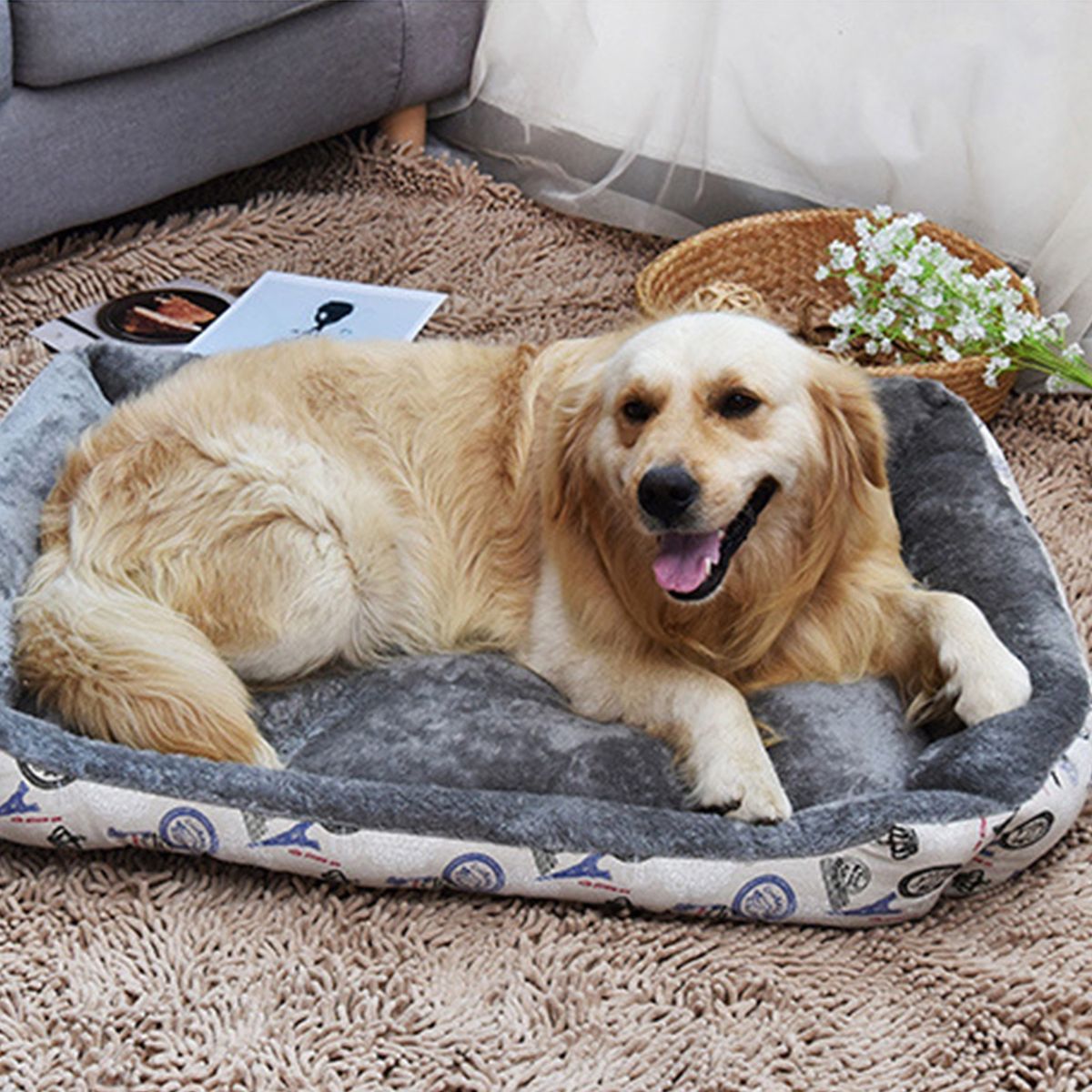 Self-Warming Cat Bed Pad Dogs Cushion Bed Soft Comfortable