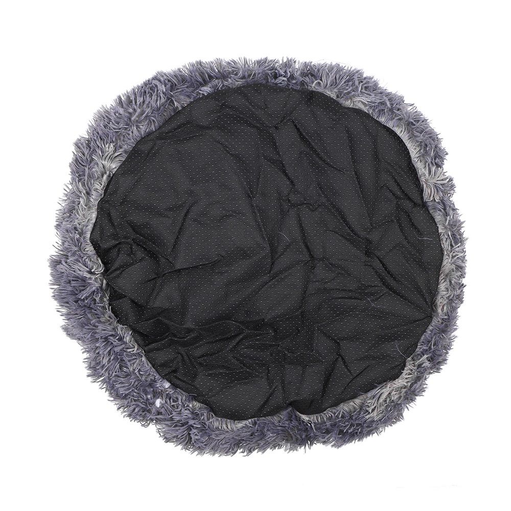 Comfortable Plush Round Pet Bed For Dogs Cats Soft Fur Donut