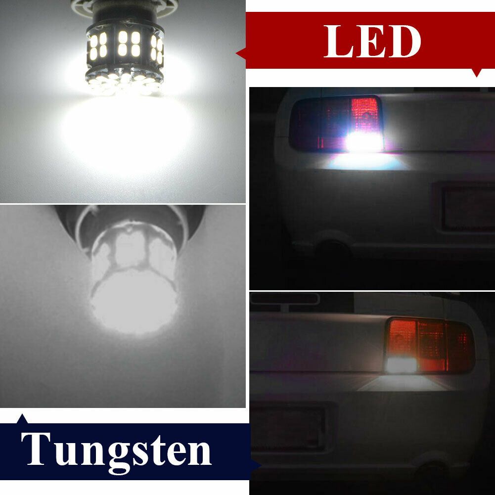 2Pcs 6000K White 1157 50SMD Tail Brake LED Lights Bulb