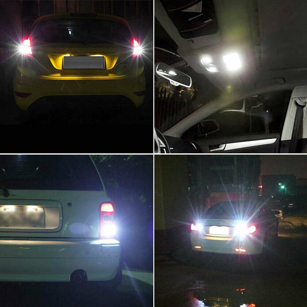 2Pcs 6000K White 1157 50SMD Tail Brake LED Lights Bulb
