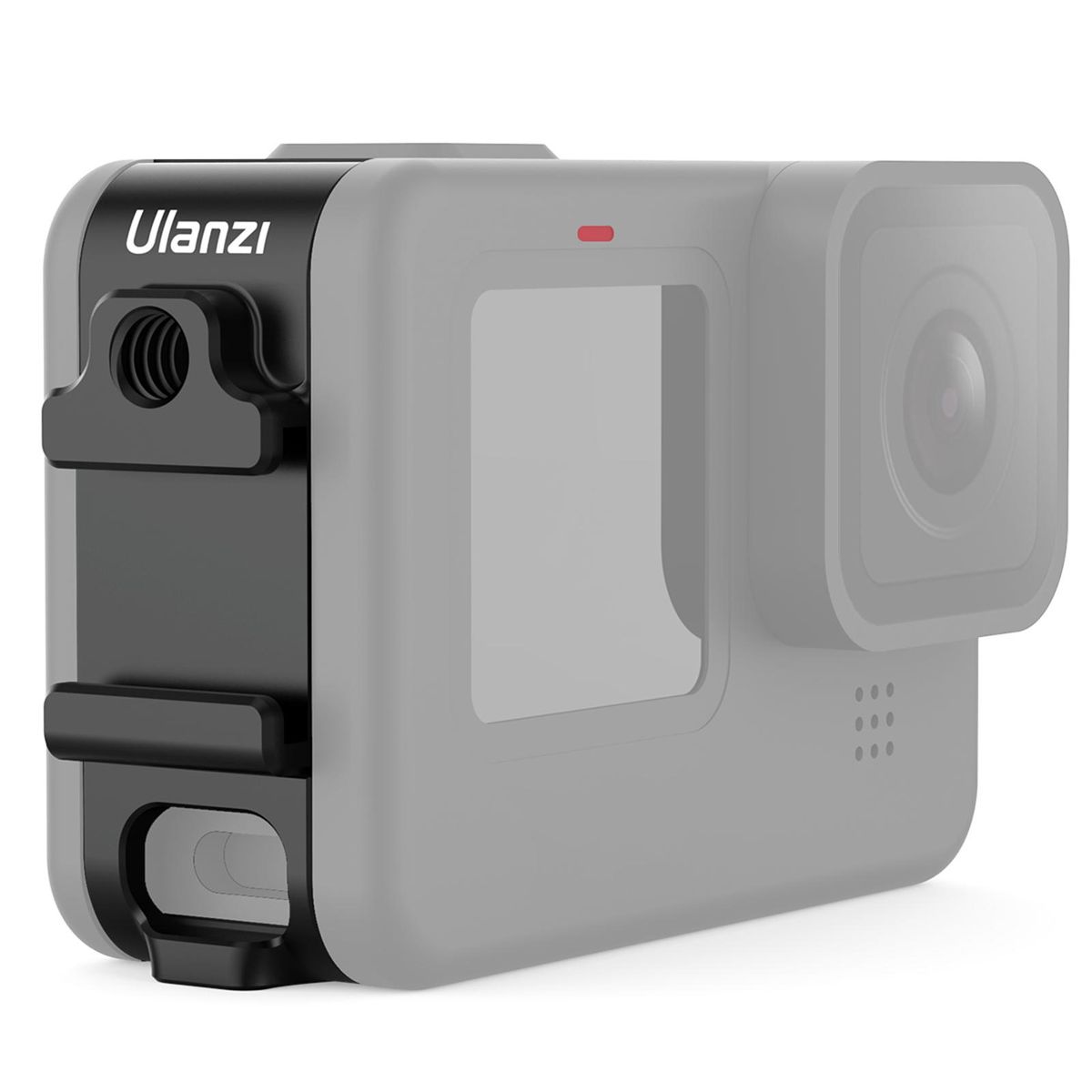 Ulanzi G9-6 Multi-functional Action Camera Battery Cover Removeable Metal Battery Door Type-C Charging Port Adapter with Cold Shoe Mount 1/4 Inch   Screw Hole Vlog Accessory Replacement for GoPro Hero 10/9