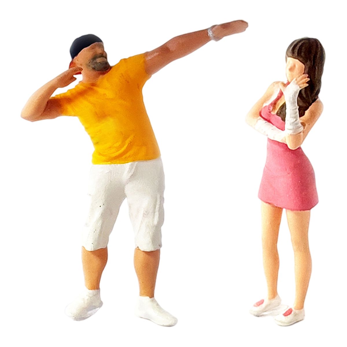 1:64 Figure Street Dance Doll Accessories Supplies Collectible Yellow