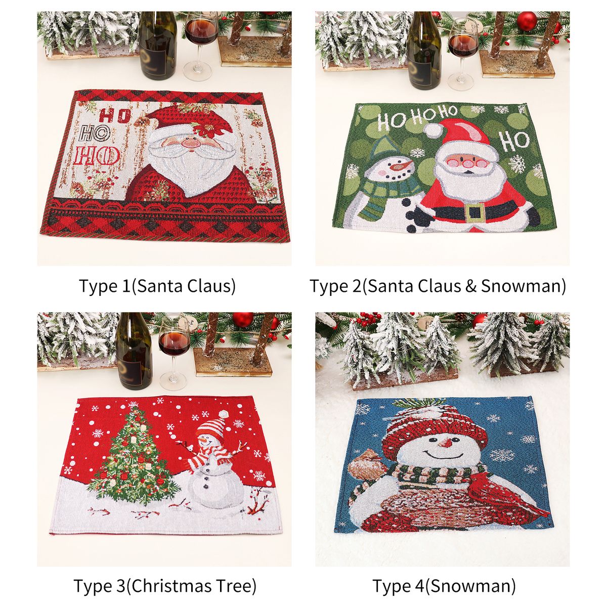 Snowman Christmas Placemats Christmas Place Mats Dining