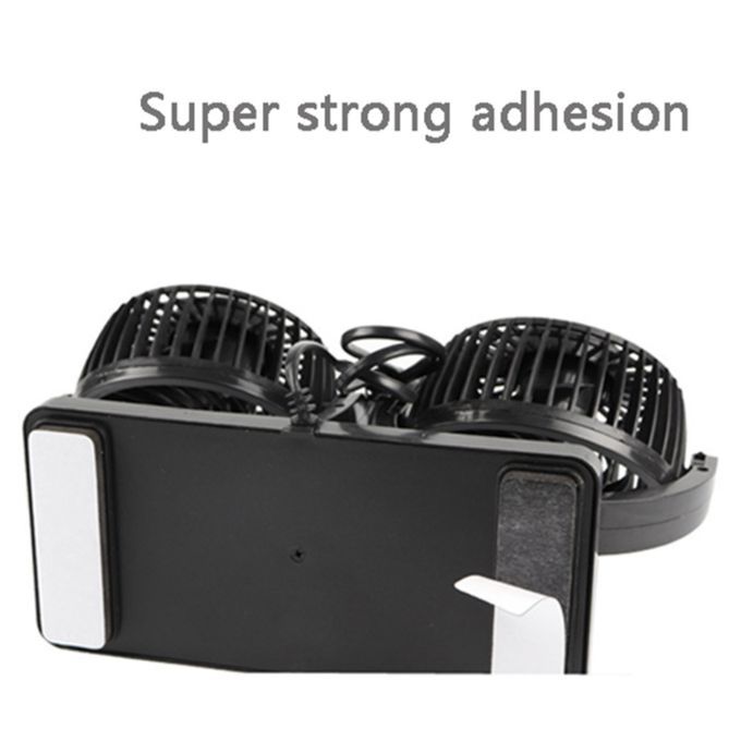 Portable Electric Vehicle Truck Van Auto Cooling Fan Dual Head