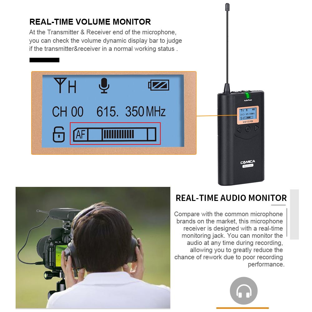 CVM-WM100H 48-Channel UHF Wireless Handheld Microphone