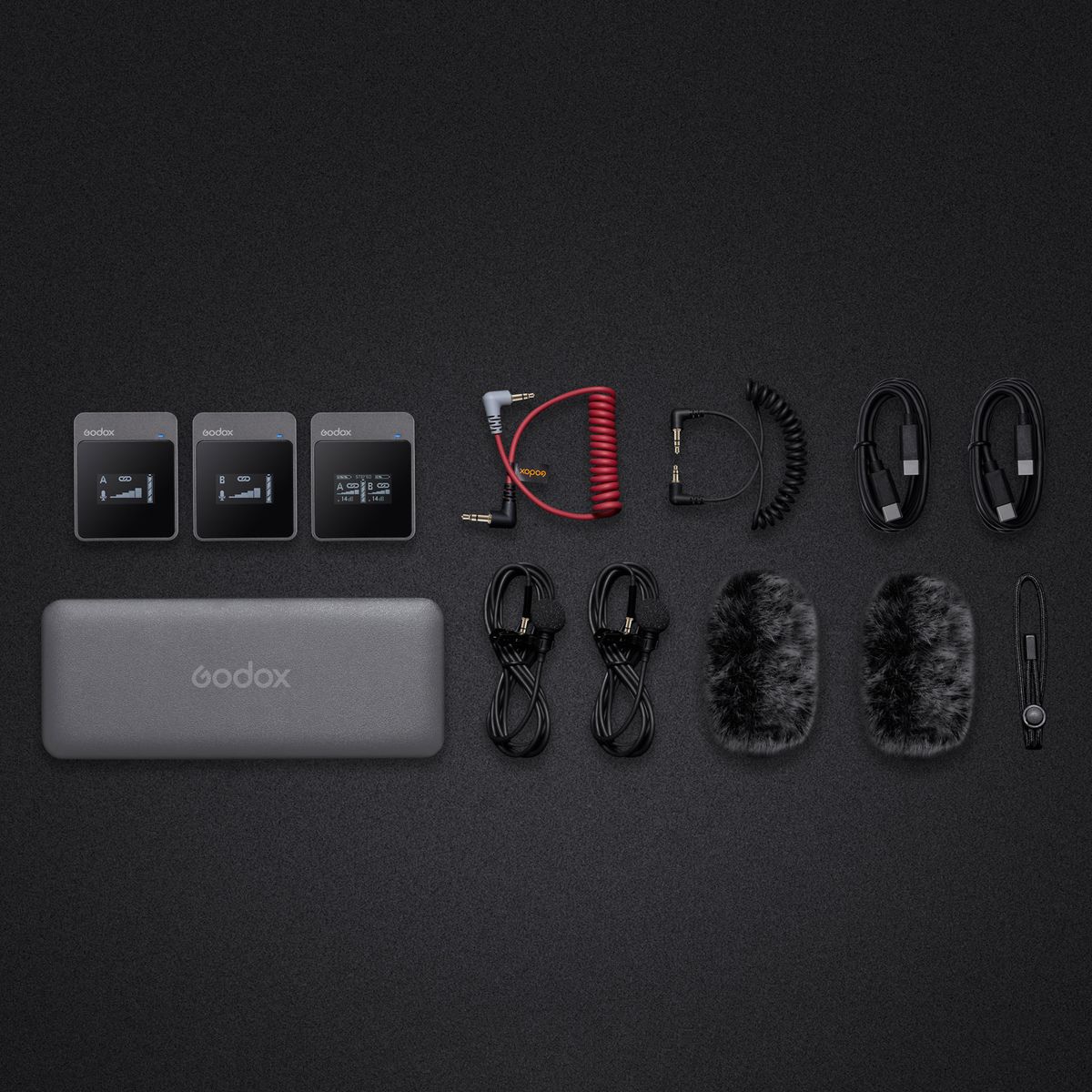 2.4G Wireless Microphone System(2*Transmitters + 1*Receiver)