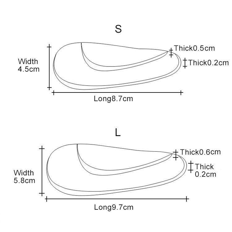 5 Pairs Kids Gel Insoles Orthopedic Arch Support Insoles For Child Shoes Flatfoot Corrector Pads Baby Toddler Insole, Size: L