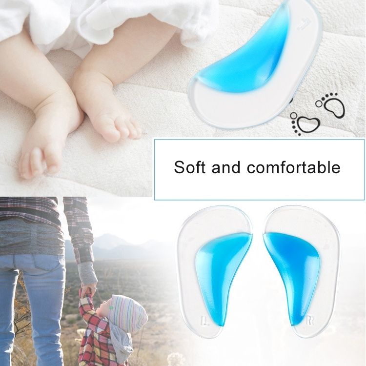 5 Pairs Kids Gel Insoles Orthopedic Arch Support Insoles For Child Shoes Flatfoot Corrector Pads Baby Toddler Insole, Size: L