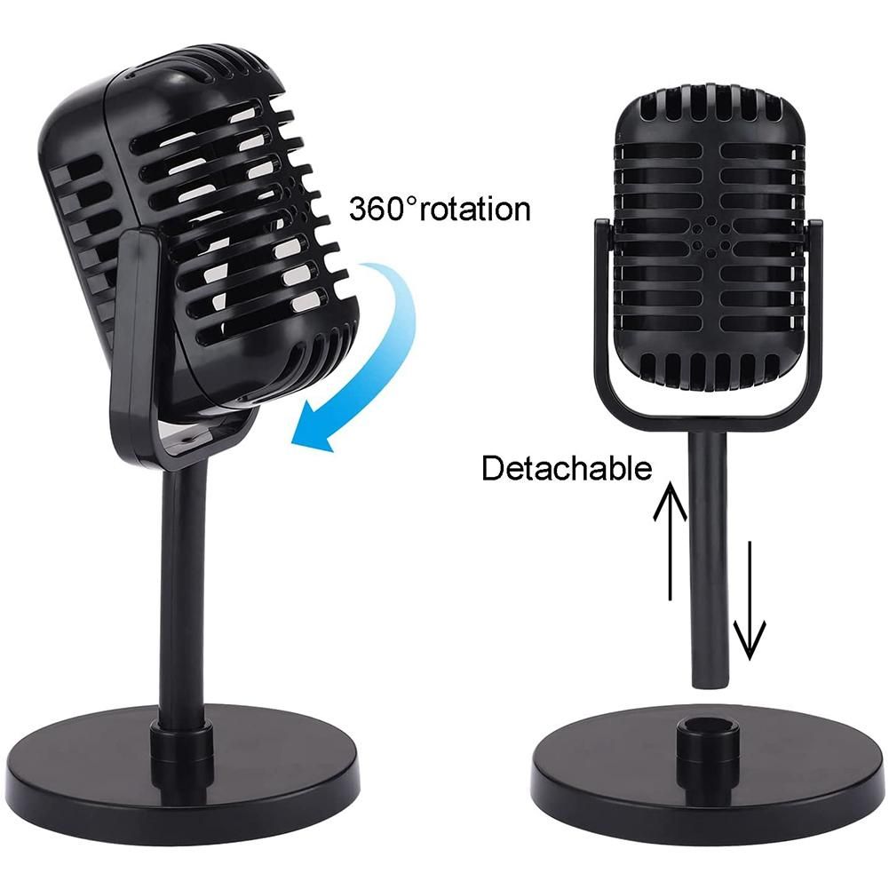 Vintage Microphone Prop,Plastic Fake Microphone,f