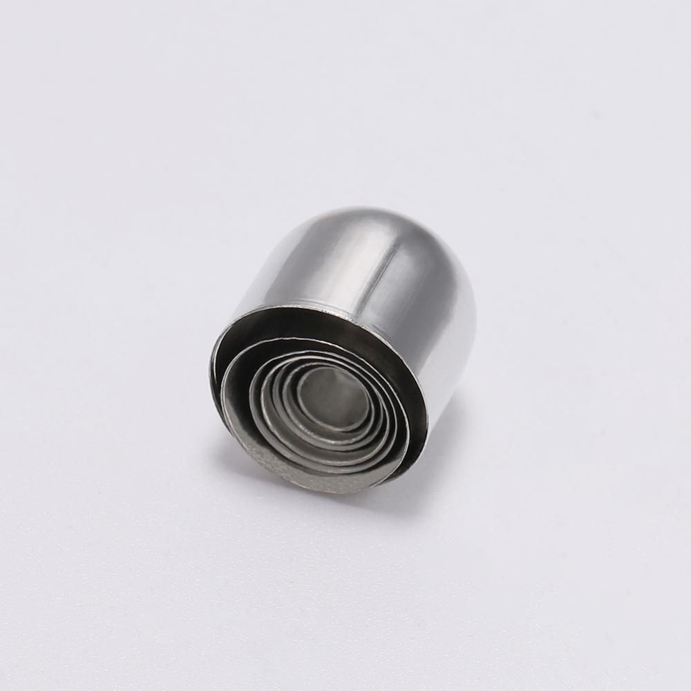 50-100pcs Leather Cords Bracelets Buckle Finding End Tip Tassel Caps 3 4 5 7 8 10 mm Crimp End Beads Caps For DIY Jewelry Making
