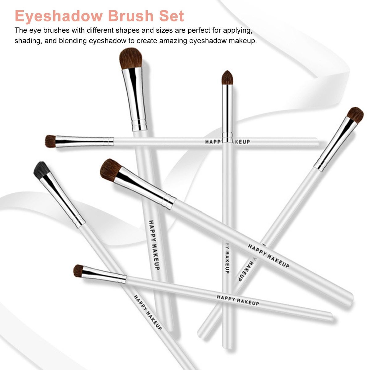7pcs Eyeshadow Brush Set Eye Makeup Brushes Eye Shader Brush