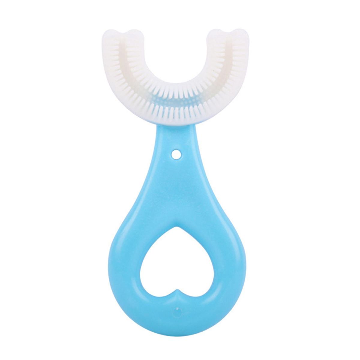 U Shaped Toothbrush Soft Silicone Brush Head 360° Oral