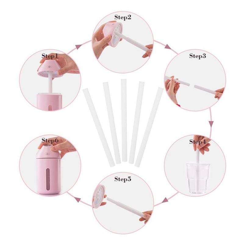 60Pcs Cotton Swab Filters Refill Sticks Replacement Wicks fo