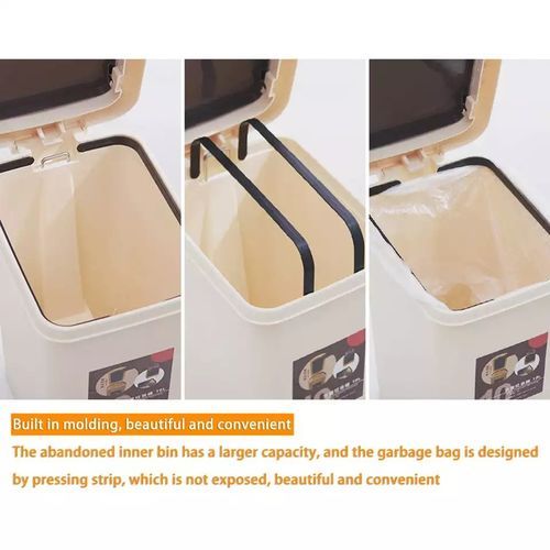 Indoor Outdoor Kitchen 10litres Pedal Waste Bin