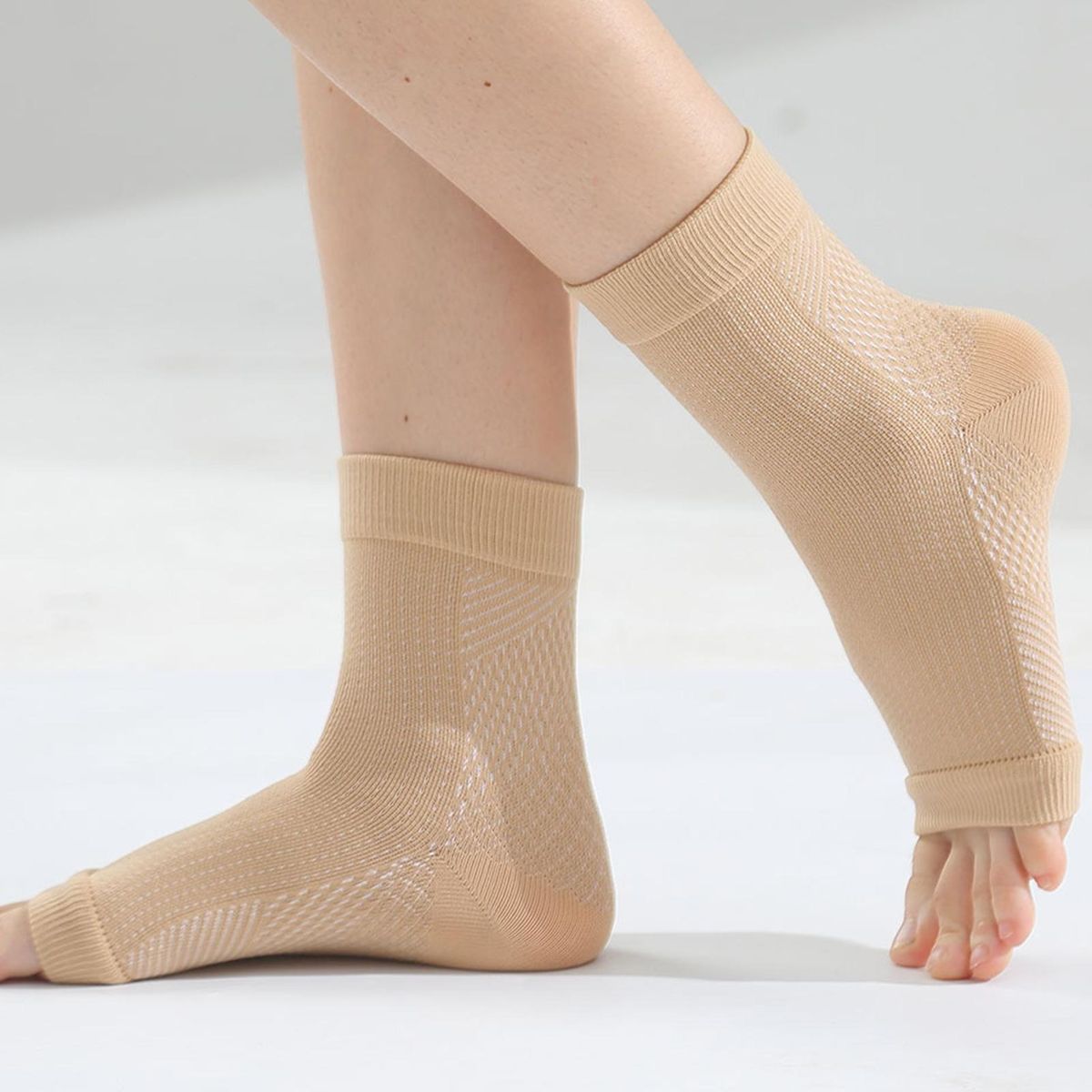 Unisex Socks Performance Toeless Compression Socks for Fitness Skin