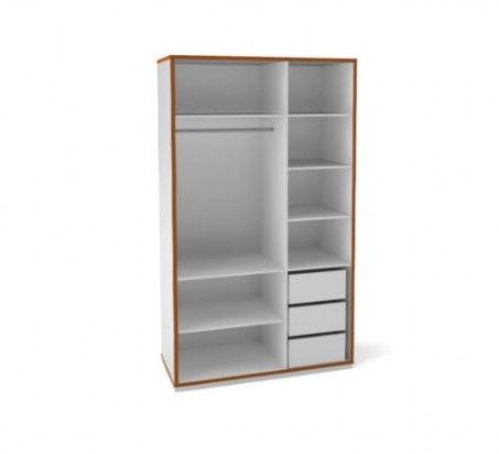 Malu Cabinet 2 Doors White And Wood ( Delivery Within Lagos) (Lagos Delivery Only)