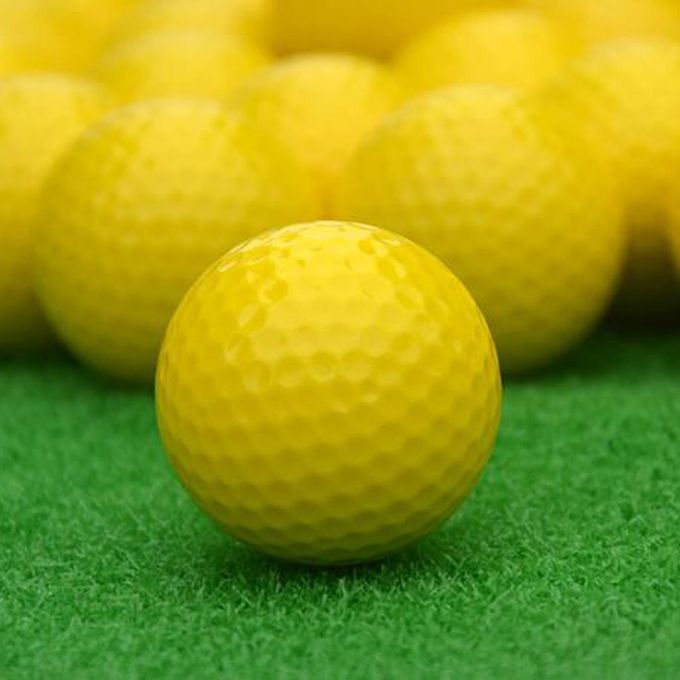 1 Piece Lightweight   Golf Practice Ball Yellow 42.6mm