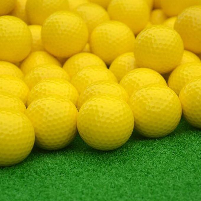 1 Piece Lightweight   Golf Practice Ball Yellow 42.6mm