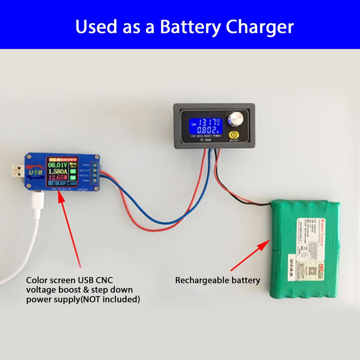 Adjustable Automatic Boost & Step Down Module Constant Voltage Current DC CNC Control Power Supply Module