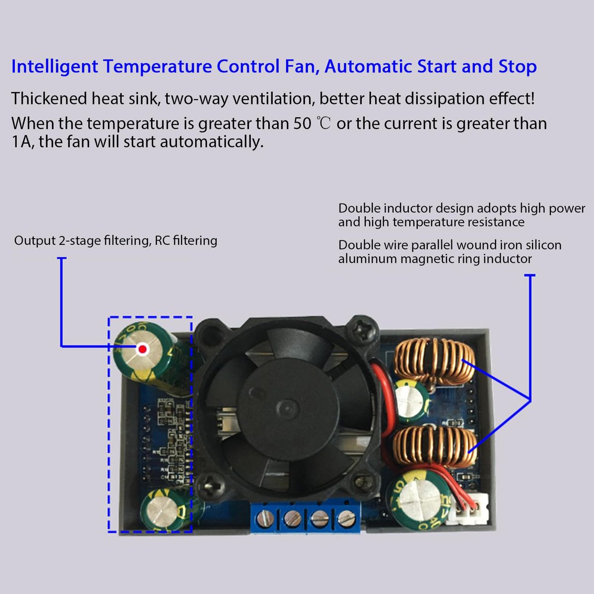 Adjustable Automatic Boost & Step Down Module Constant Voltage Current DC CNC Control Power Supply Module