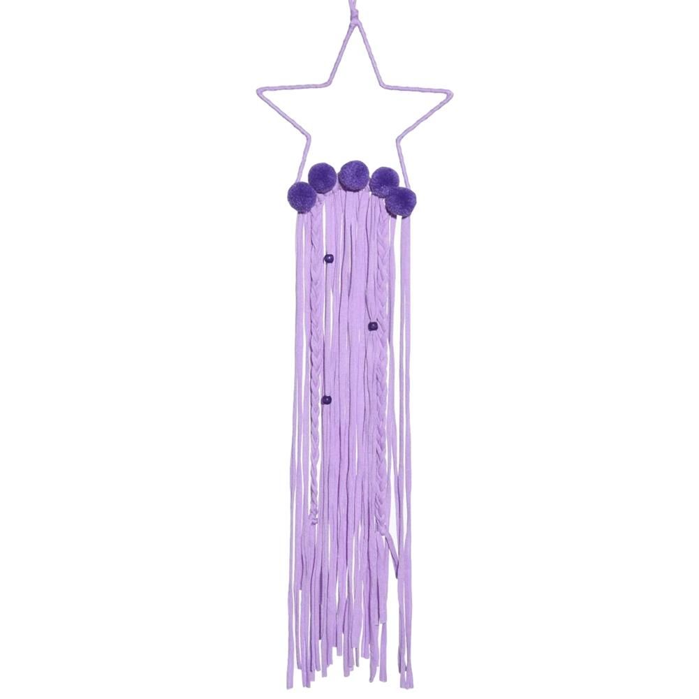 Five-Pointed Star Wall Hanging Decor Hair Bows Storage Belt