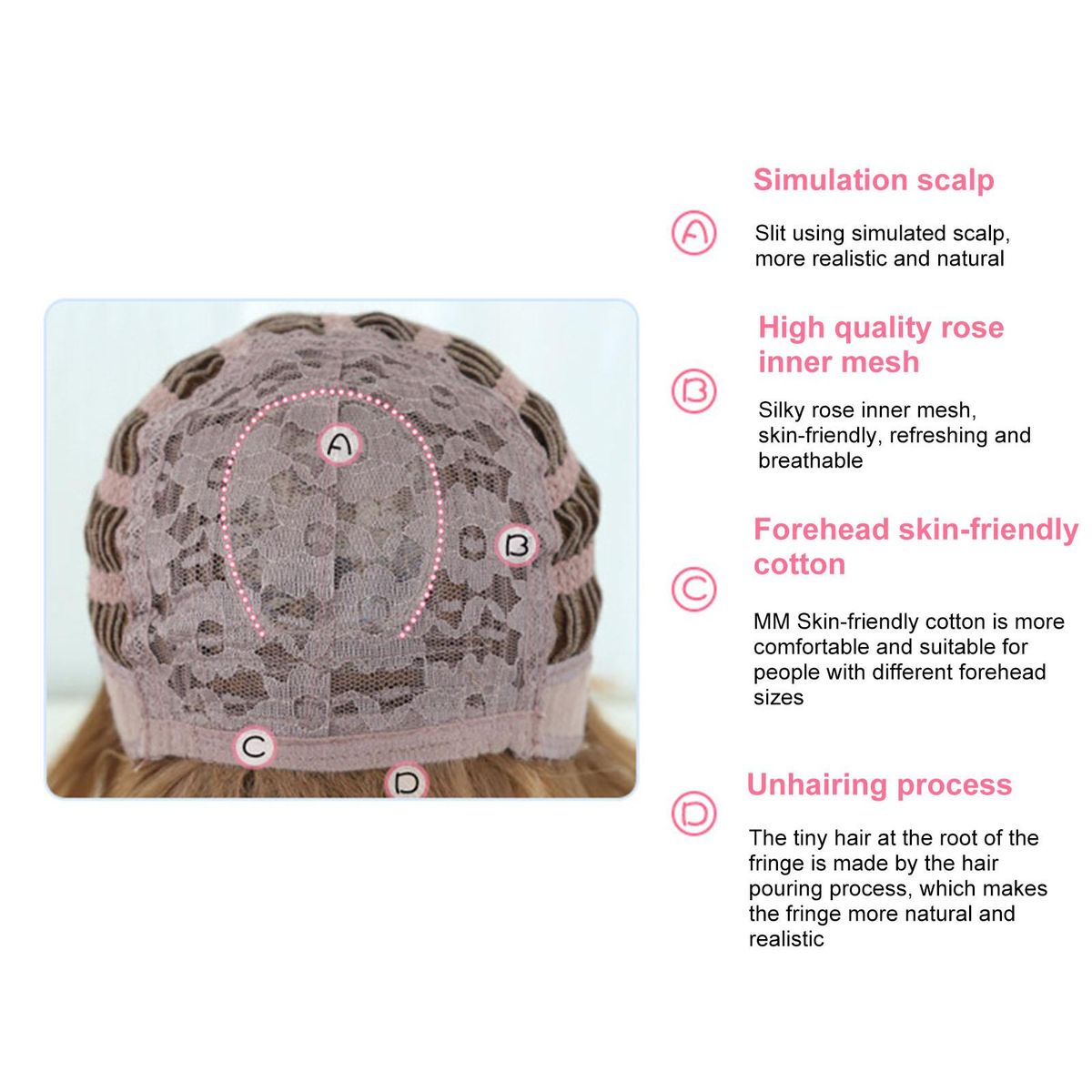 High-temperature Synthetic Fiber Curly Wigs for Curve Natural Matt Hairpiece